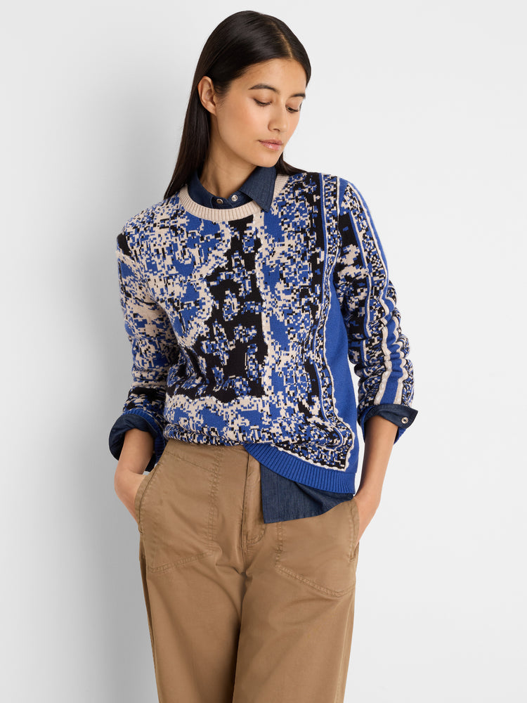 NIC+ZOE Bandana Jacquard Sweater product