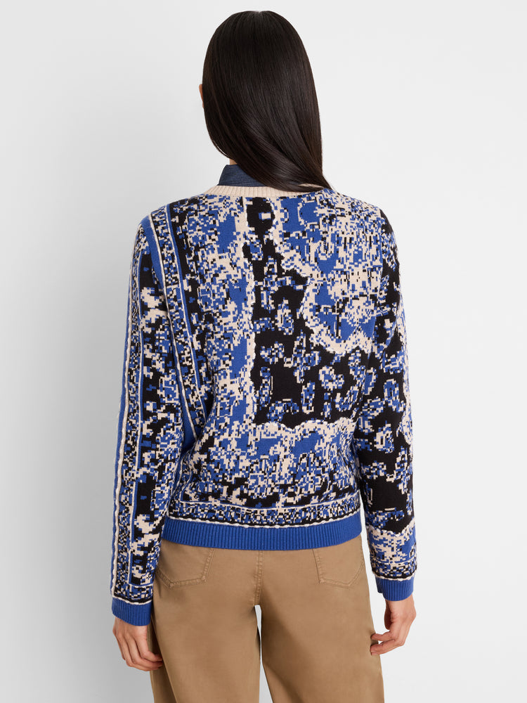NIC+ZOE Bandana Jacquard Sweater product