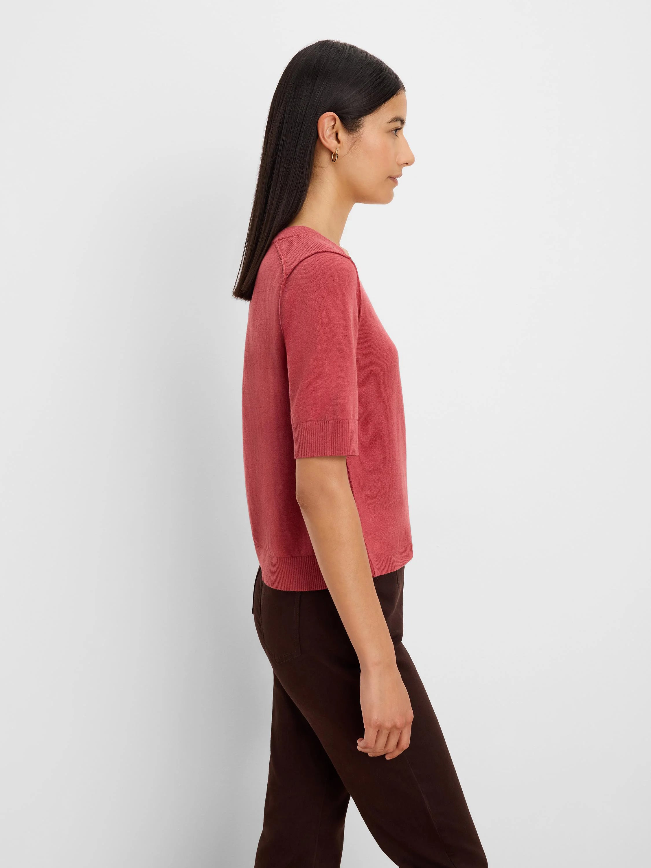 Pure Cotton Sweater Tee in Spi