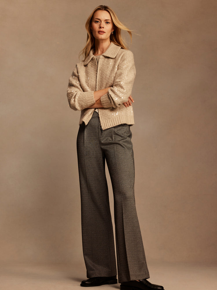 NIC+ZOE Tremont Wide Leg Lurex Tweed Trouser product