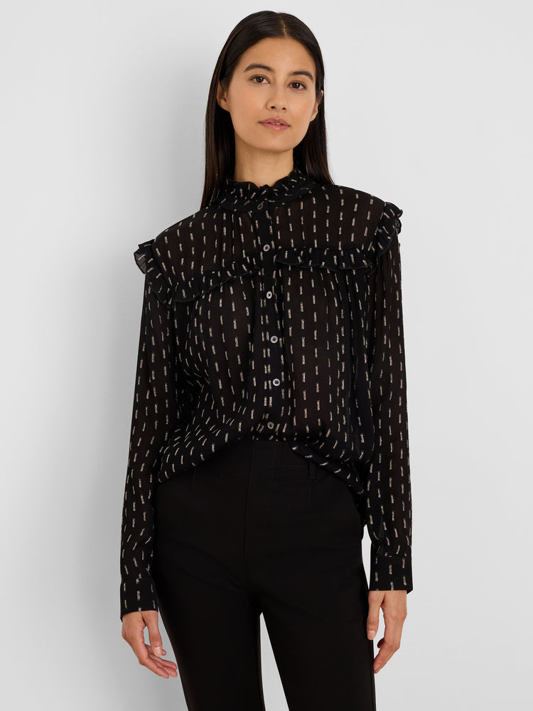 NIC+ZOE Mayfair Nights Chiffon Shirt product