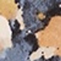 Multi-color granular swatch: dark blue-gray, tan, cream, and black flecks. Coarse texture.