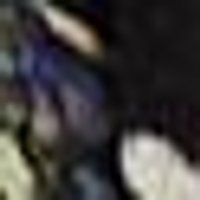Mottled dark blend of black, deep blue, and greys with light beige and olive hints. Subtly textured.