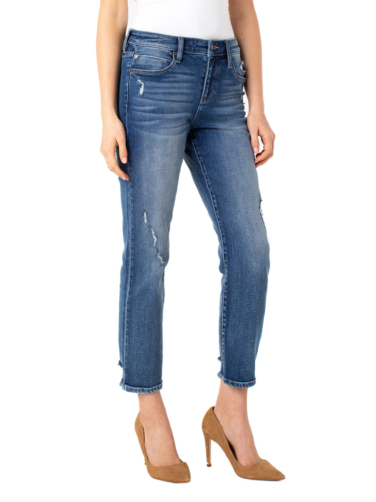 Liverpool Kennedy Crop Straight Pant in Mws
