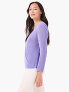 Mesh 4-way Cardigan in Lav