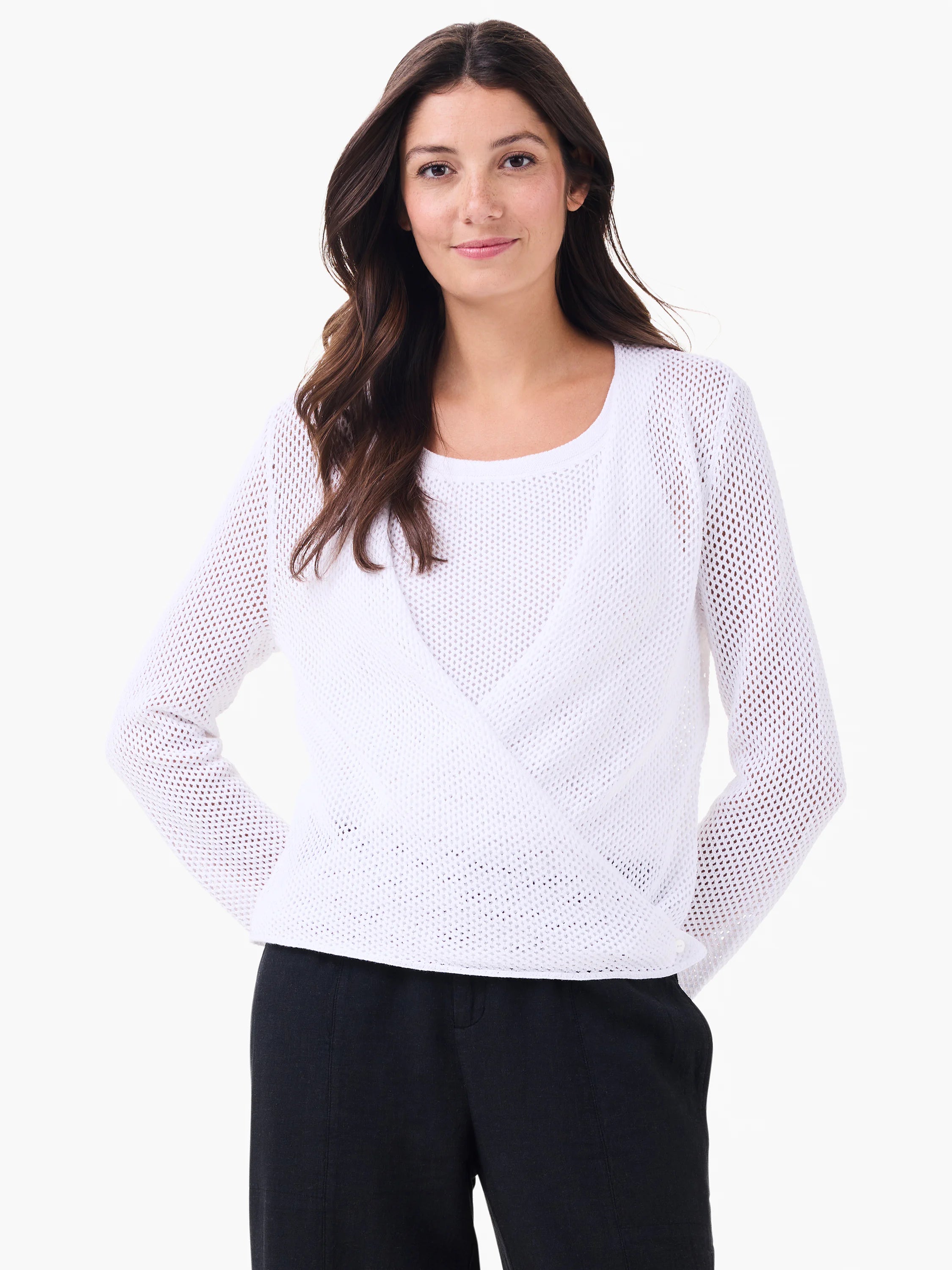 Mesh 4-way Cardigan in Pwh