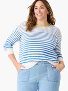 Striped Up Supersoft Sweater in Blt