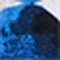 Dark to vibrant blue textured swatch with a rough, uneven surface, like coarse fabric or natural ...