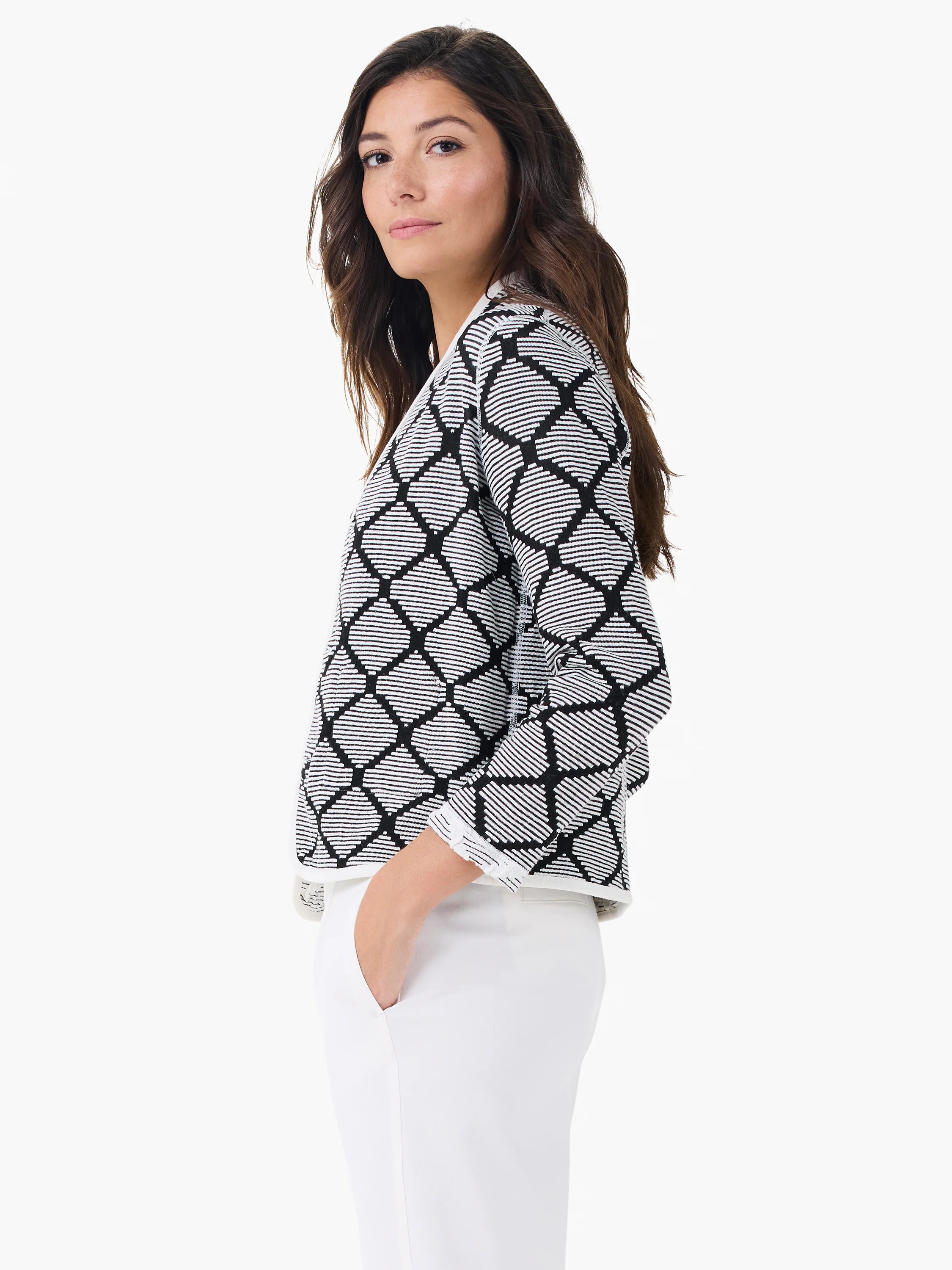Day + Night Reversible Knit Jacket in Wmt