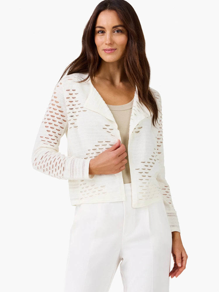 Mixed Knit Cardigan in Mwh