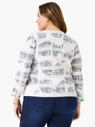 Circle Sequence Knit Jacket in Cem