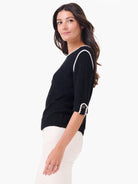 Stitched Up Sweater in Blx