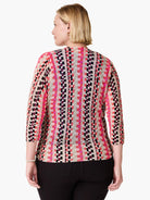 Pixel Sunset 4-way Cardigan in Pkm