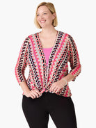 Pixel Sunset 4-way Cardigan in Pkm