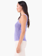 Mesh Stitch Tank in Lav