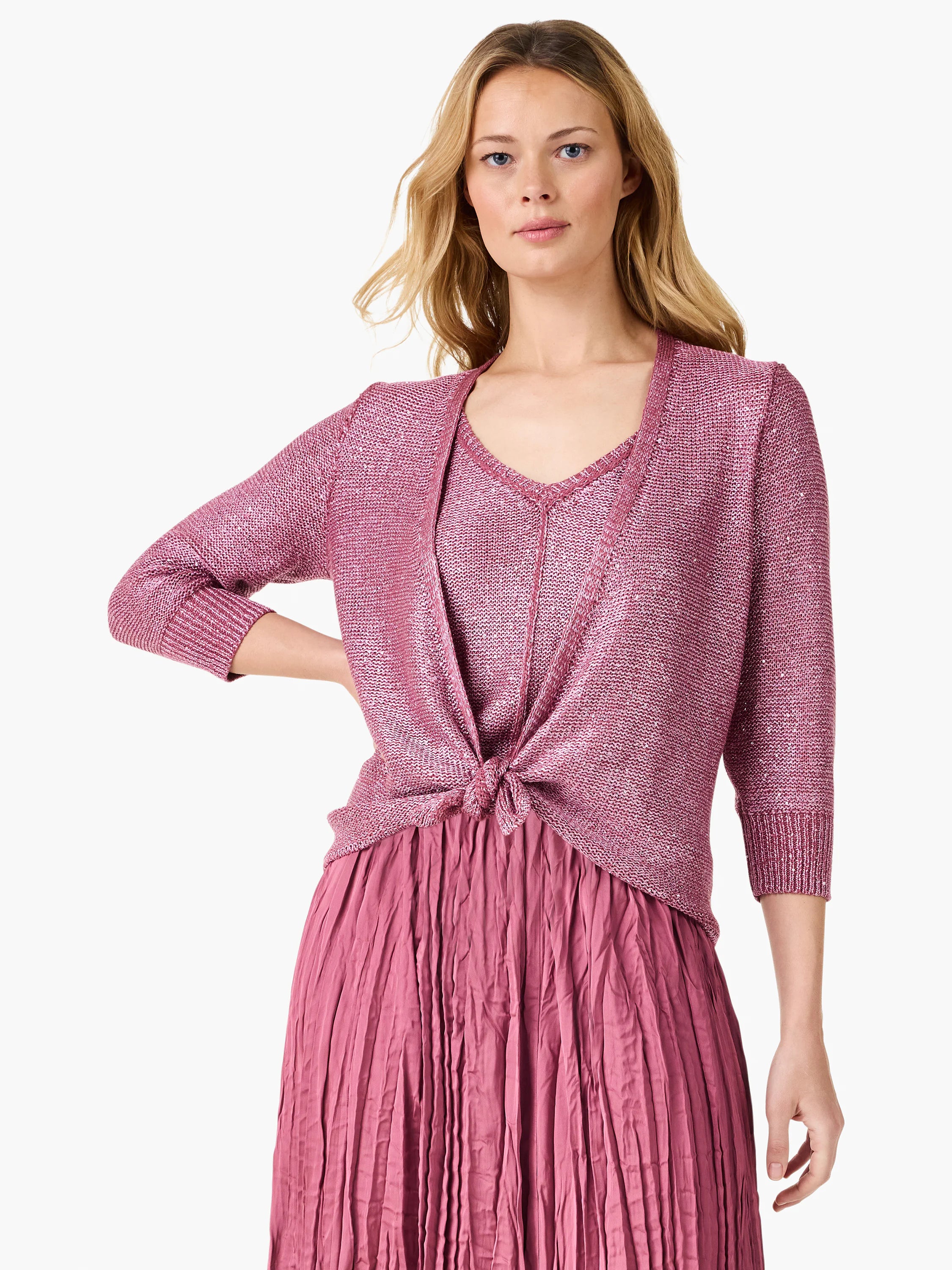 Subtle Sparkle 4-way Cardigan in Tra