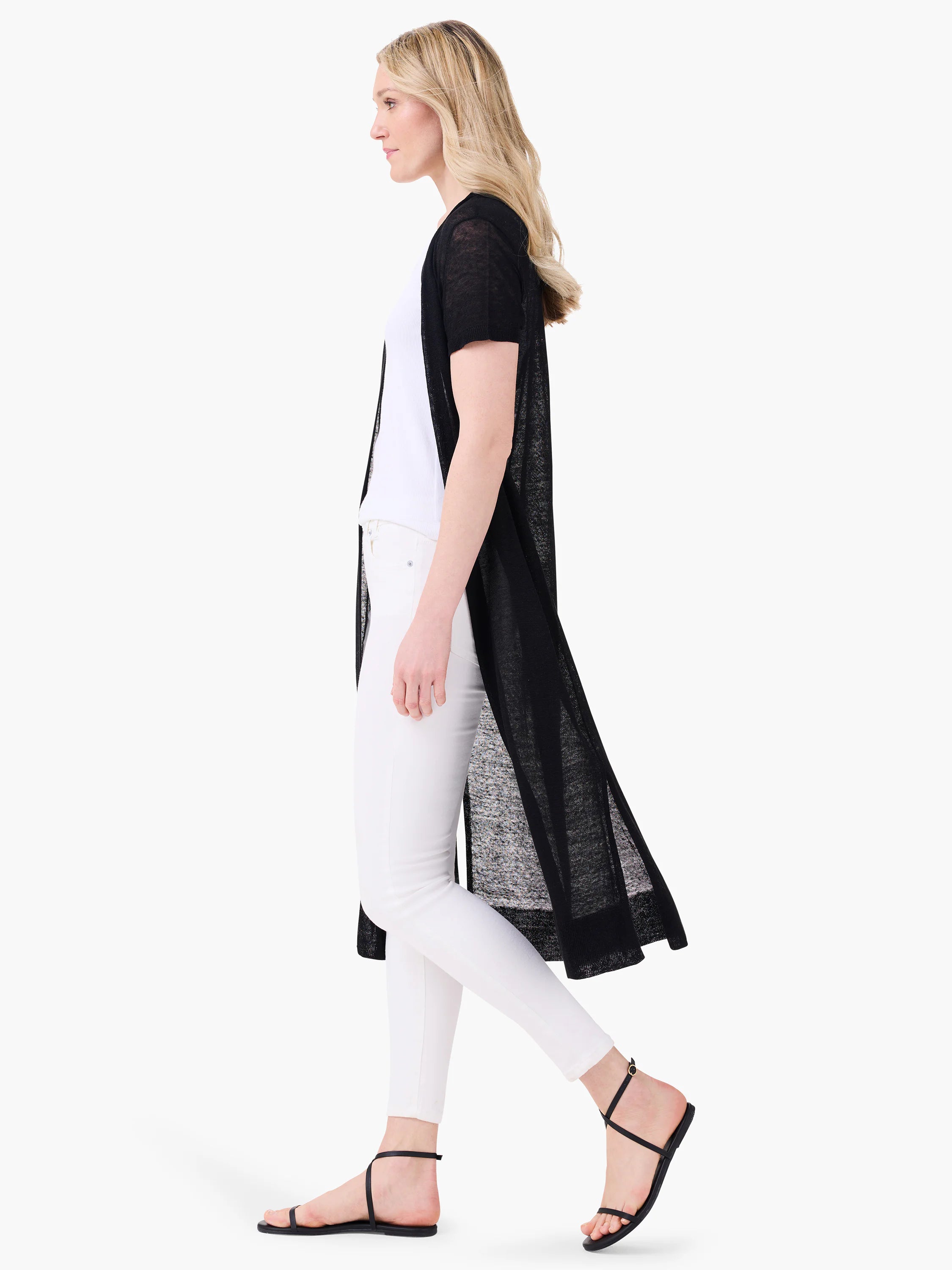 Featherweight Sweater Duster in Blx