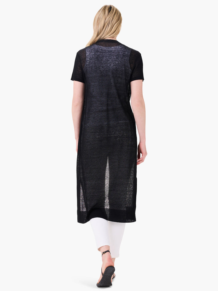 Featherweight Sweater Duster in Blx
