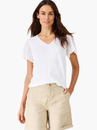 Pointelle Sleeve Sweater in Pwh