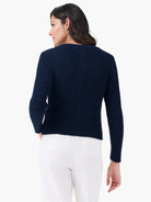 Tape Yarn Button Cardigan in Did