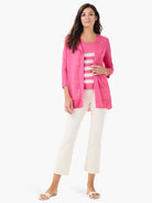 Featherweight Striped Tank in Pkm