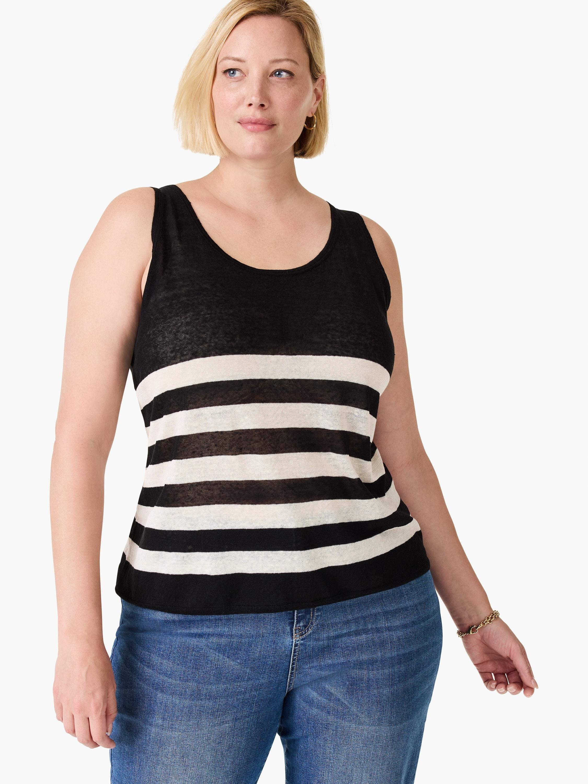 Featherweight Striped Tank in Blm