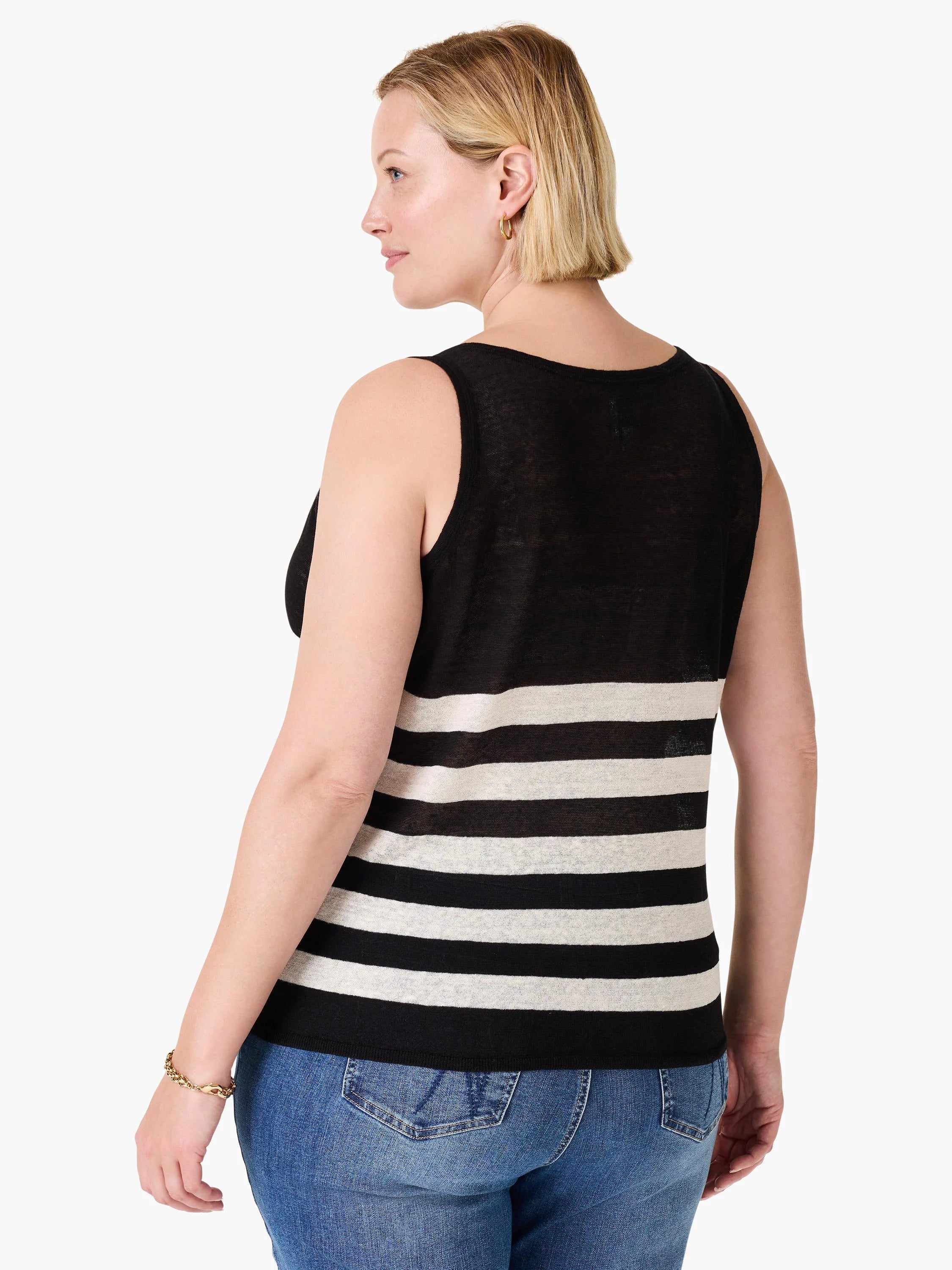 Featherweight Striped Tank in Blm