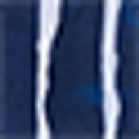 Woven dark indigo with two irregular, slightly raised white vertical stripes.