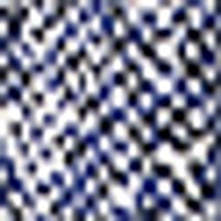 Dark blue, black, and white small squares form a rough, pixelated texture.