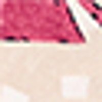 Textured berry-red fabric with visible grain. Below, a smooth, pale cream surface.