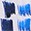 Here's a description of the color swatch, keeping accessibility in mind:

"Dark and light blues. ...