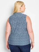 Coastal Geo Knit Tank in Blt