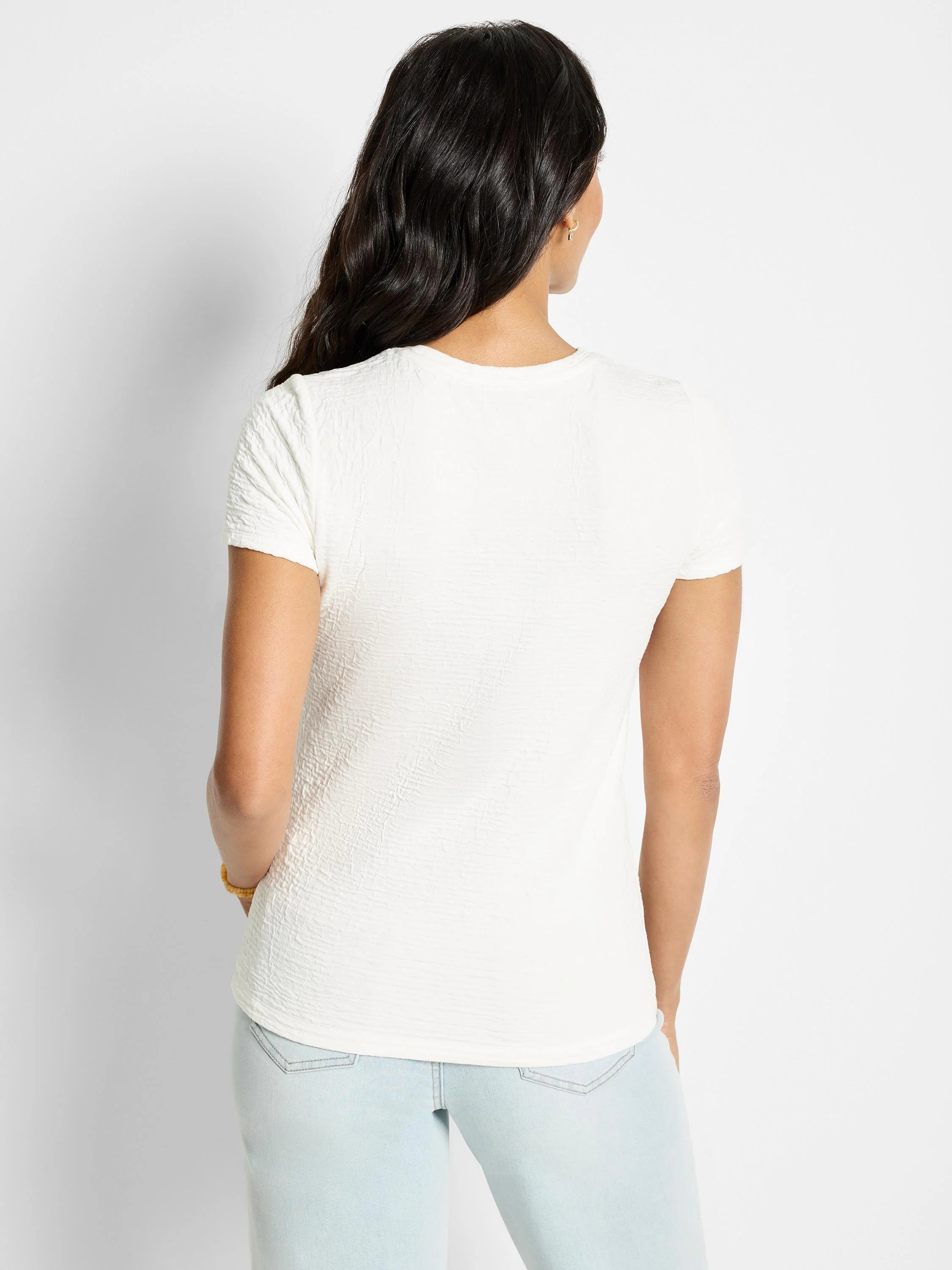 Textured Tee in Pwh