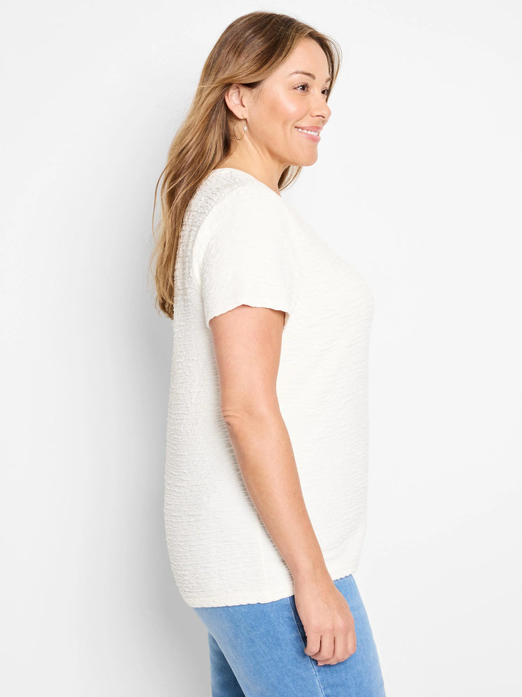 Textured Tee in Pwh
