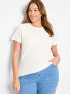 Textured Tee in Pwh