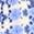 Soft, variegated blues and whites.  A subtle, slightly mottled texture.  Possibly a tie-dye or si...
