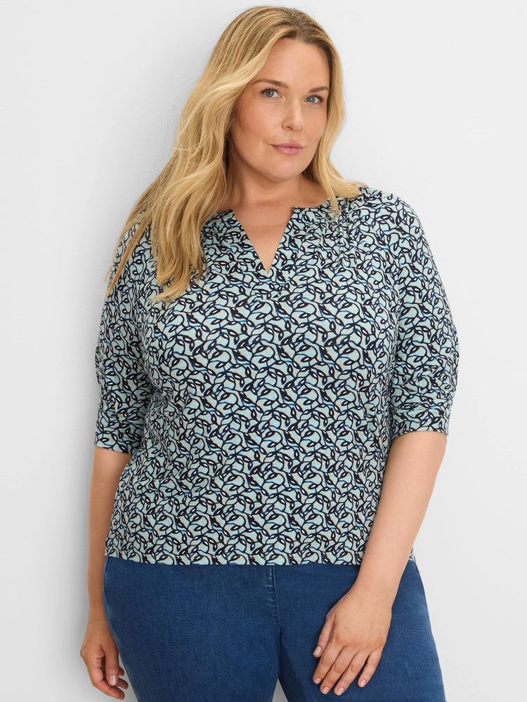 Fine Vines Top in Aql