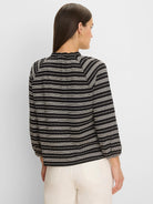 Dashing Stripe Knit Top in Blm