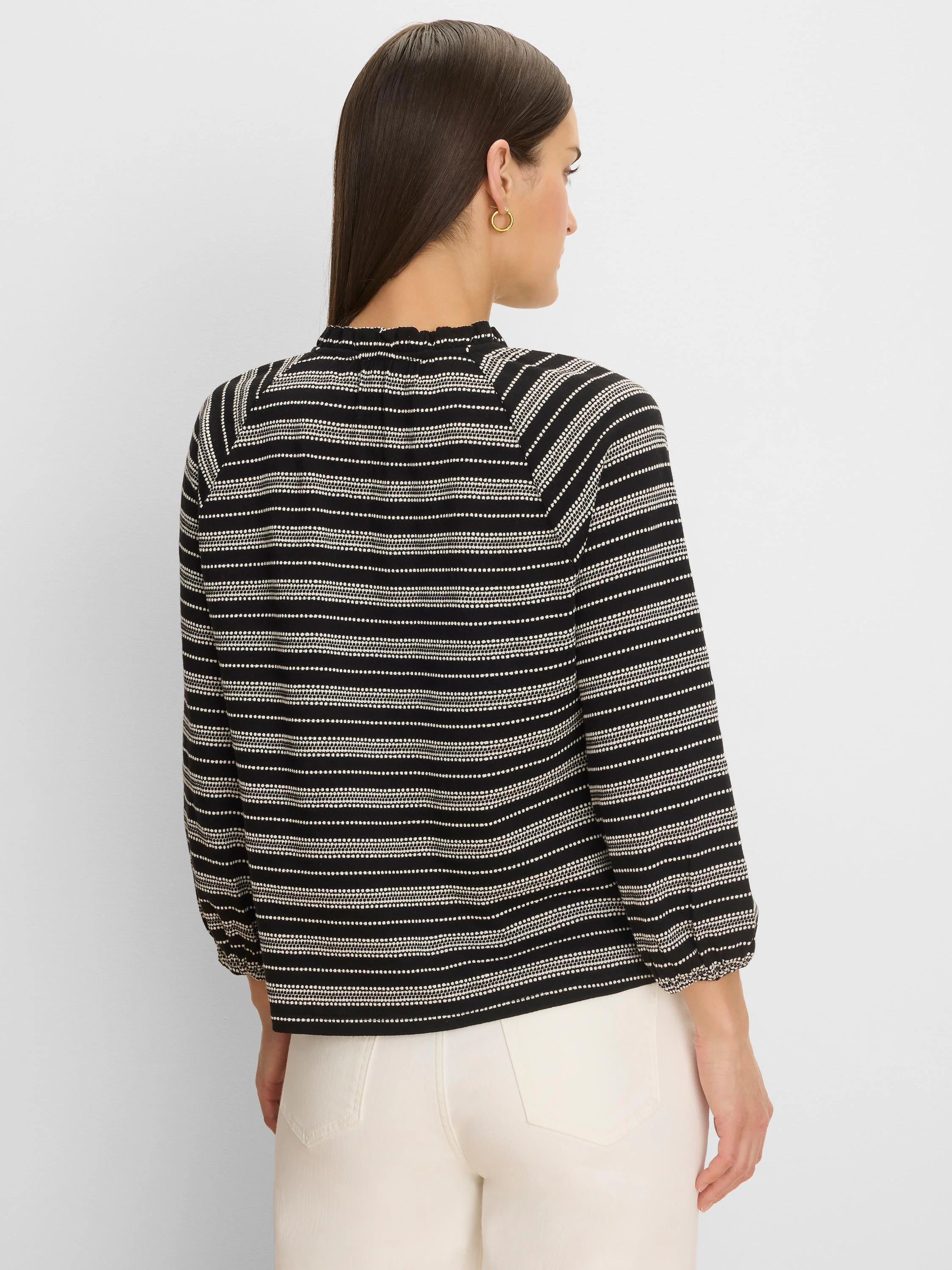 Dashing Stripe Knit Top in Blm