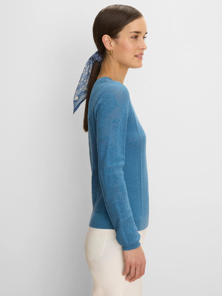 Jacquard Lace Sweater in Buc
