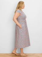 Sideways Dierdre Cap Sleeve Dress in Pkm
