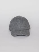 Here's some alt text that should work:

Gray solid Shetland wool cap; baseball style.