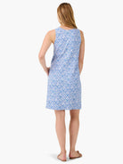 Nzt Dotty Ikat Sleeveless Shift Dress in Blt