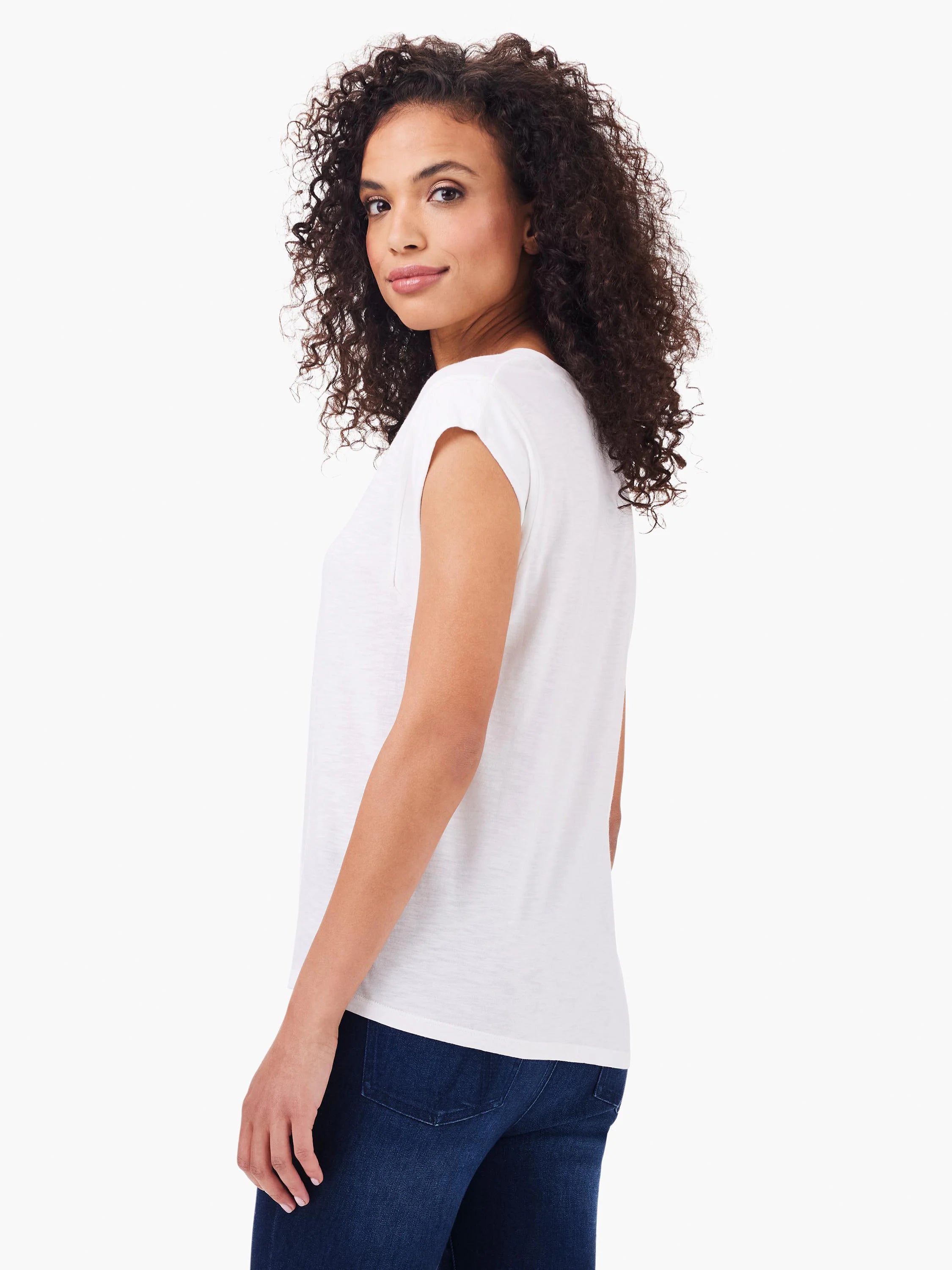 Nzt V-neck Tank in Pwh