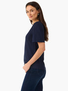 Nzt Short Sleeve Split Neck Tee in Did