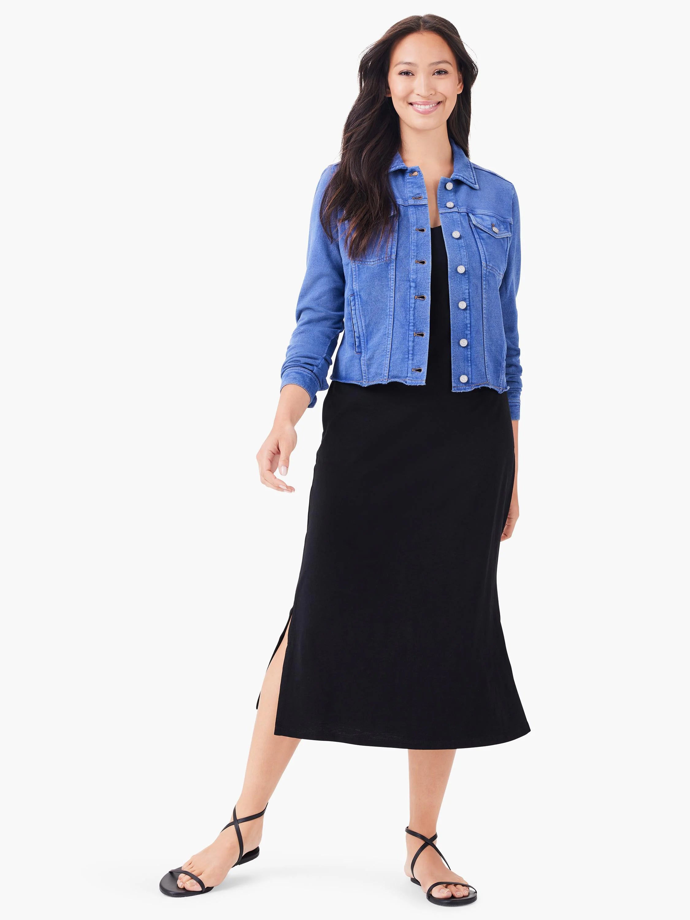 Nzt V-neck Tank Dress in Blx