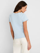 Nzt Lace Knit T-shirt in Sky
