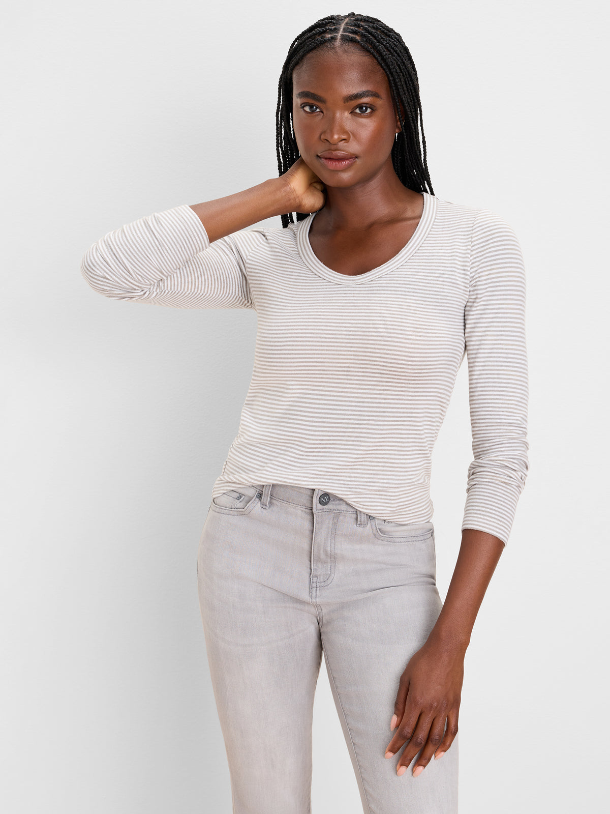 NZT NZT Brushed Stripe Long Sleeve Tee product