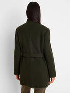 Reversible Quilted Wool Top Coat in Klp