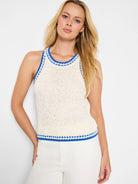 Coastline Knit Tank in Cem